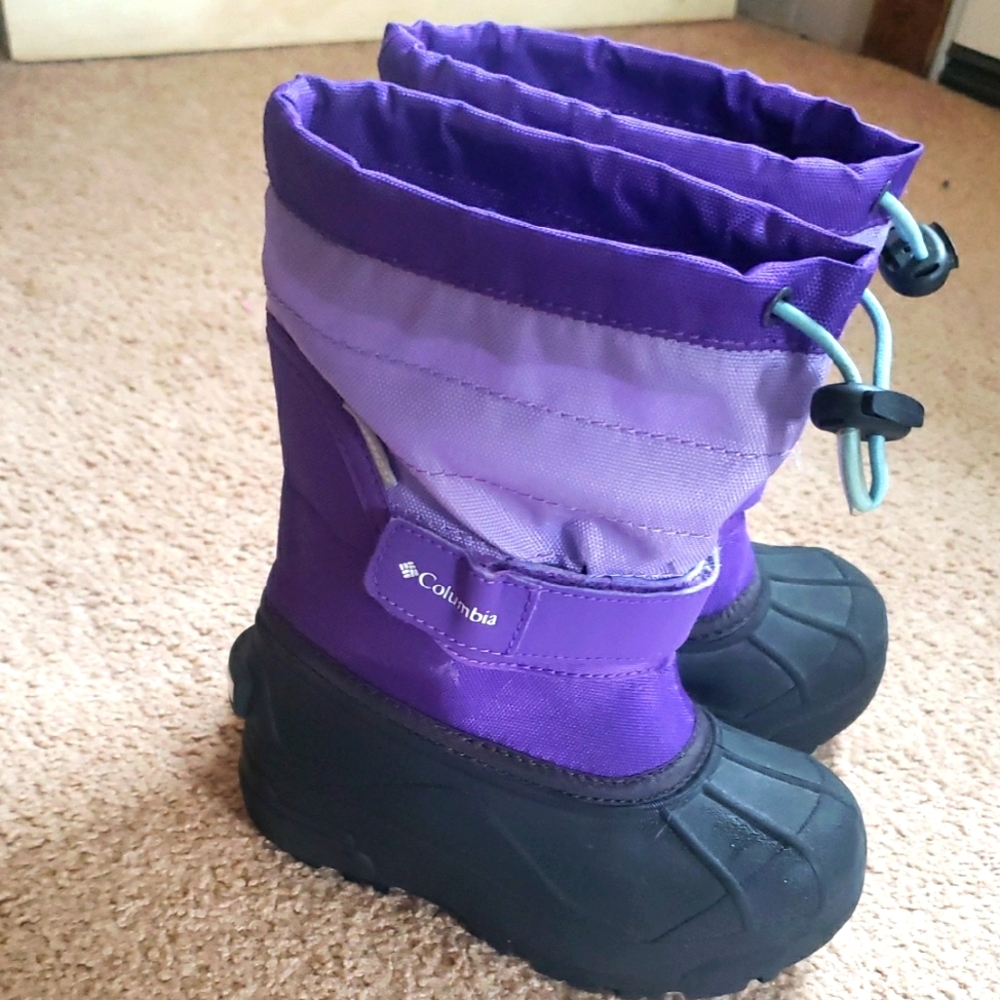 Columbia Kids' Purple and Black Winter Boots